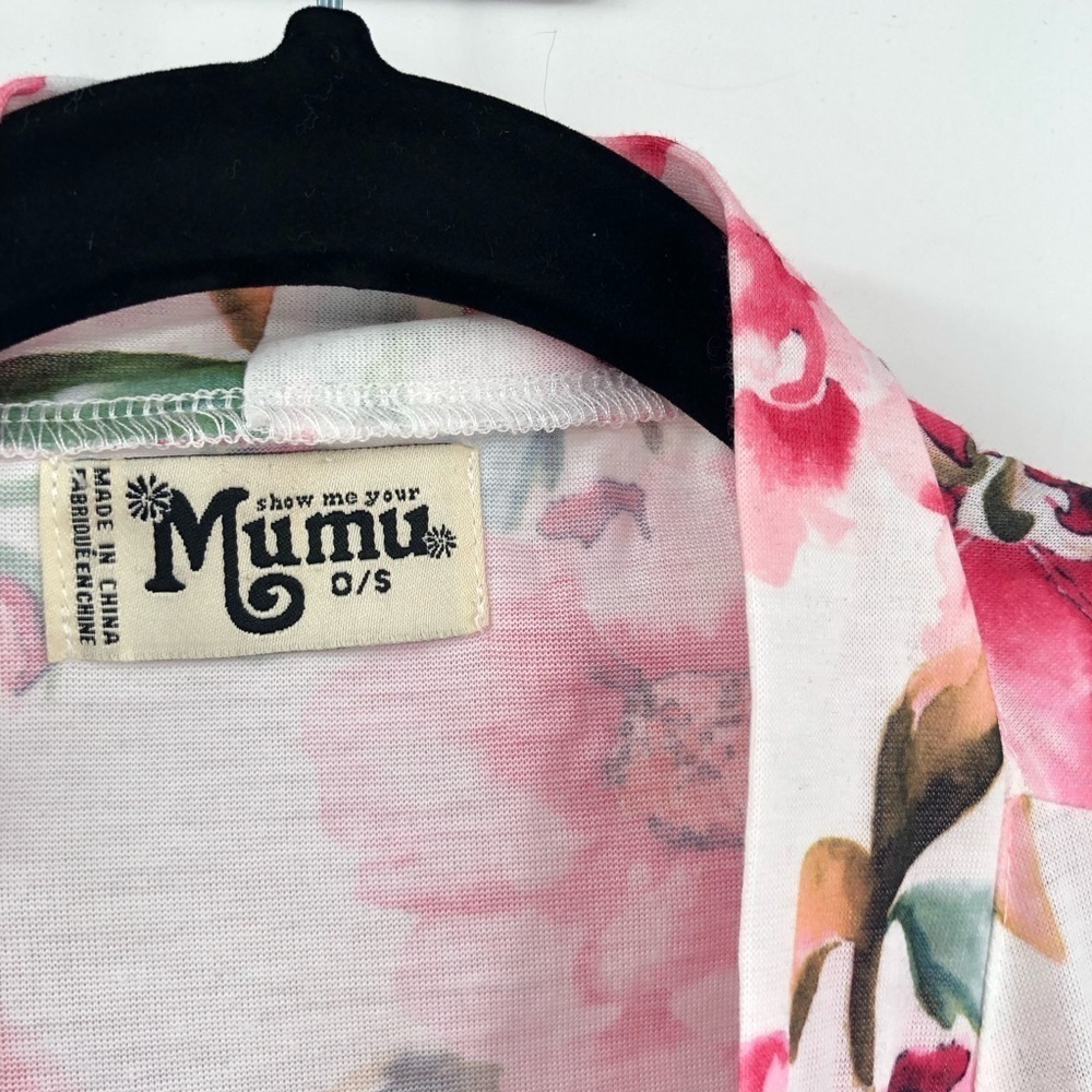 SHOW ME YOUR MUMU Robe Lounge Sleepwear O/S No Belt Floral Flowers Women SMYM - Picture 3 of 6
